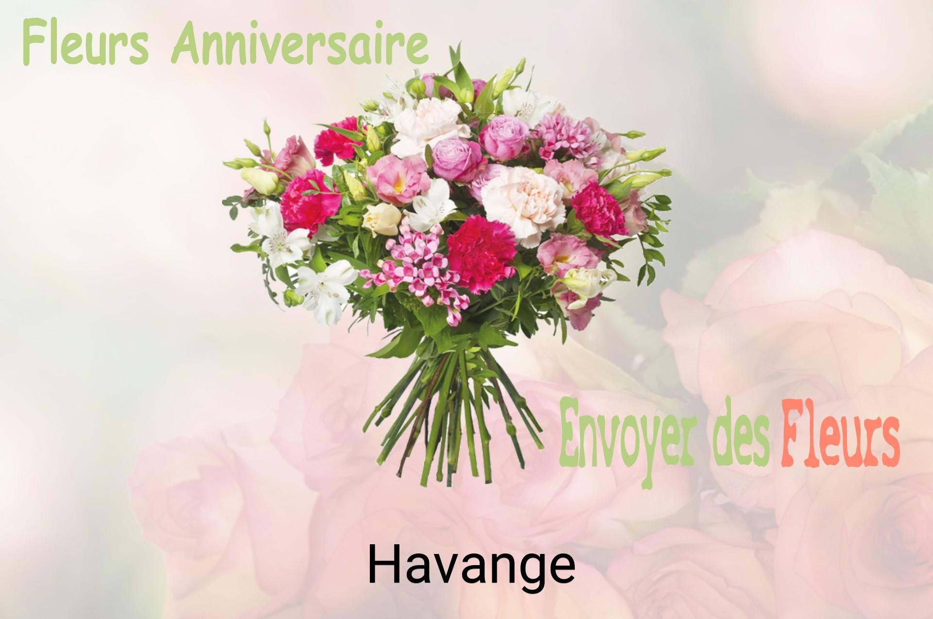 Bouquet de fleurs d’anniversaire livré à Havange
