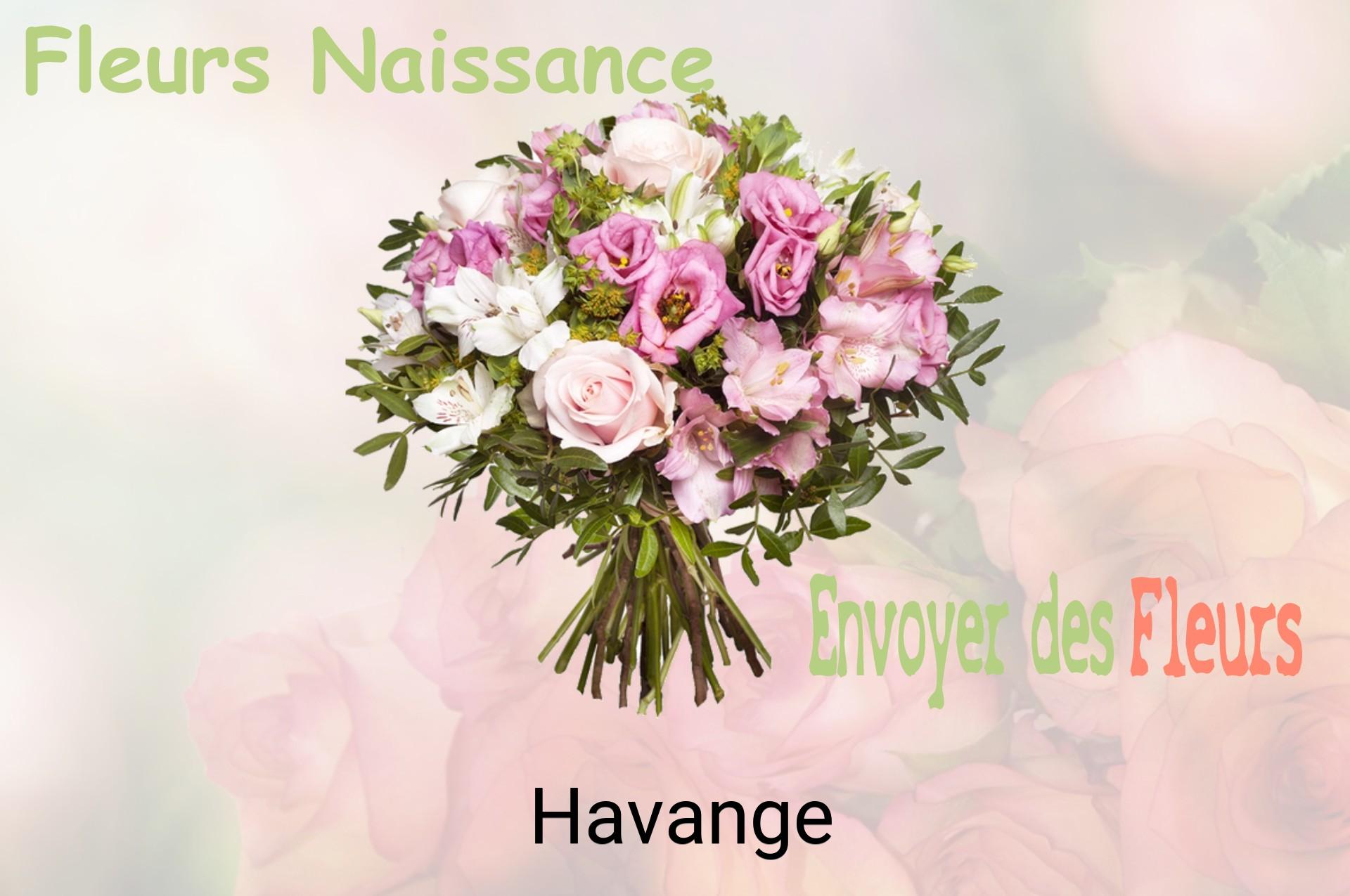 Bouquet de fleurs de naissance livré à Havange